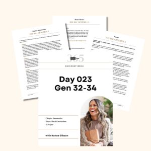 Day 023 Genesis 32-34 | Daily One Year Bible Study | Audio Bible Reading with Commentary