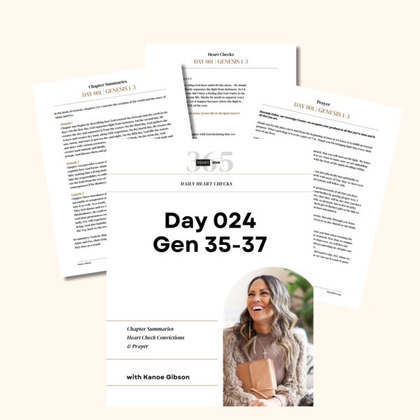 Day 024 Genesis 35-37 | Daily One Year Bible Study | Audio Bible Reading with Commentary