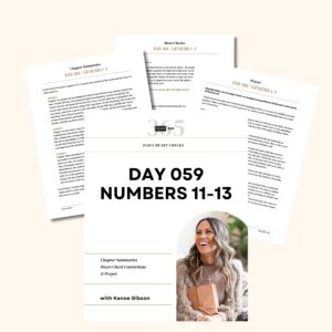 DAY 059 NUMBERS 11-13 _ printable notes from heart dive _ heart checks with kanoe gibson