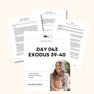 DAY 043 EXODUS 39-40