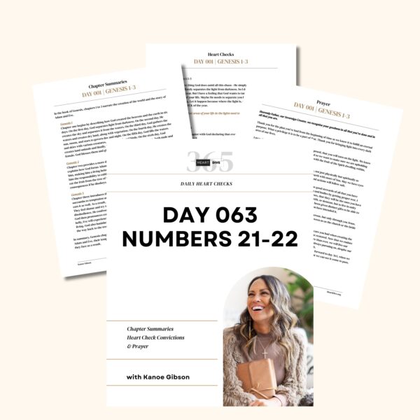 Welcome to Day 063 of Heart Dive 365, where we are diving heart first into the Word of God! Today we are reading and studying through Numbers 21-22..