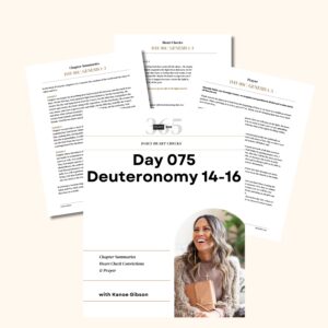 Day 075 Deuteronomy 14-16 | Daily One Year Bible Study | Audio Bible Reading with Commentary